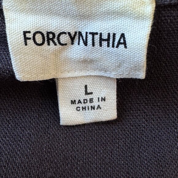 For Cynthia Linen Shirt Dress Oversized Midi Lagenlook with Large Pockets Large - Picture 6 of 9